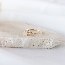 Load image into Gallery viewer, Champagne Diamond Cluster Ring
