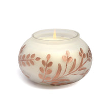 Load image into Gallery viewer, Cypress & Fir - Frosted White Glass Metallic Etching Candle