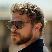 Load image into Gallery viewer, WMP Dean Sunglasses, Crystal Verde