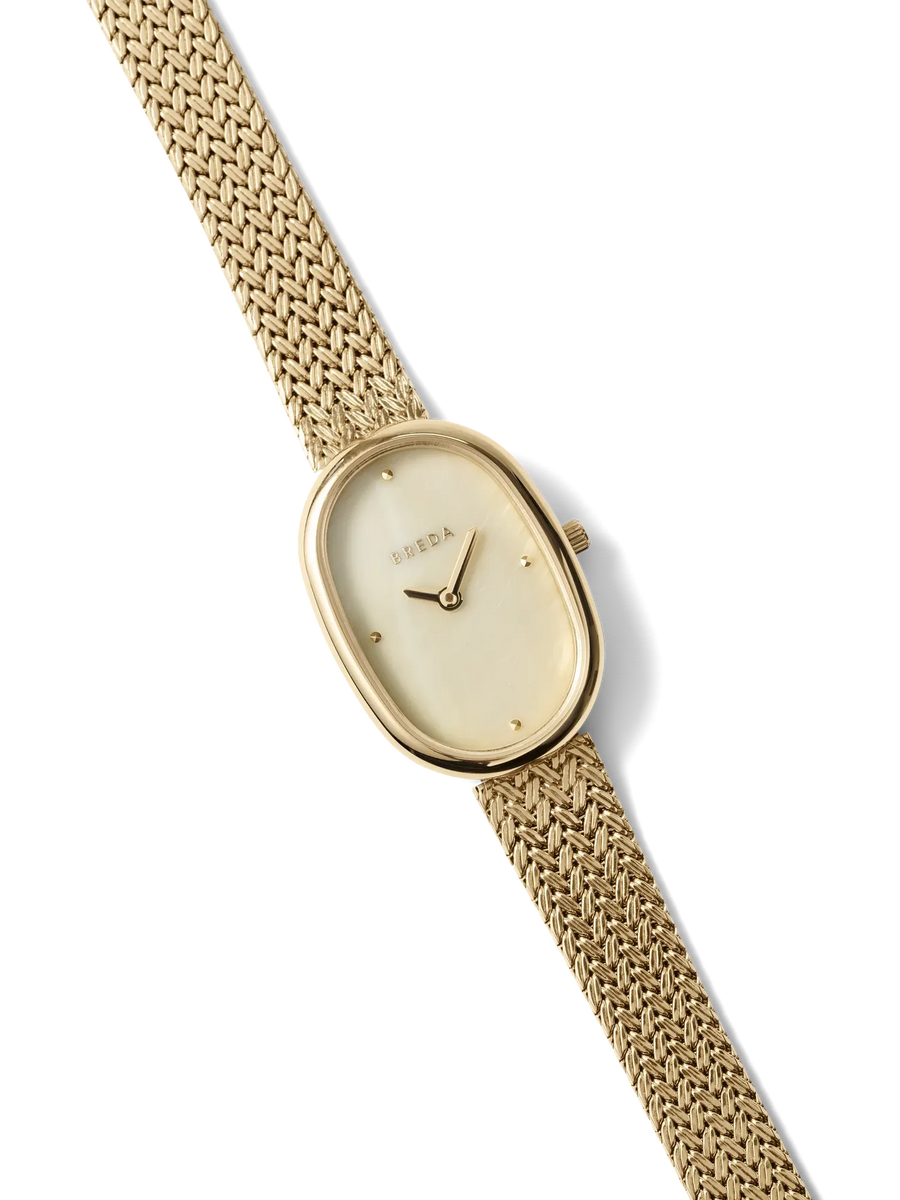 BREDA JANE SMALL TETHERED WATCH IN GOLD/RED