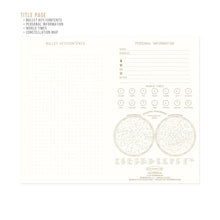Load image into Gallery viewer, Cloth Journal - Navy Constellations