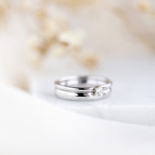 Load image into Gallery viewer, Classic Diamond Ring, 14k Palladium White Gold