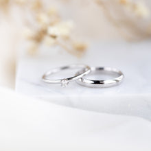 Load image into Gallery viewer, Classic Diamond Ring, 14k Palladium White Gold