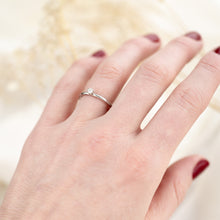 Load image into Gallery viewer, Classic Diamond Ring, 14k Palladium White Gold