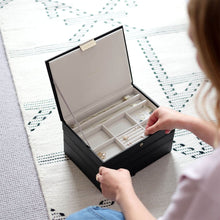 Load image into Gallery viewer, Stackers Black Classic Jewellery Box