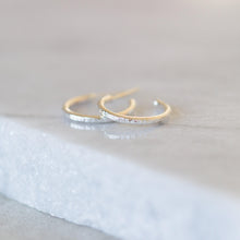 Load image into Gallery viewer, Hammered Hoops