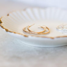 Load image into Gallery viewer, Hammered Hoops