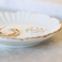 Load image into Gallery viewer, Hammered Hoops