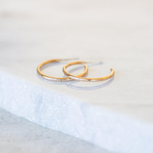 Load image into Gallery viewer, Hammered Hoops