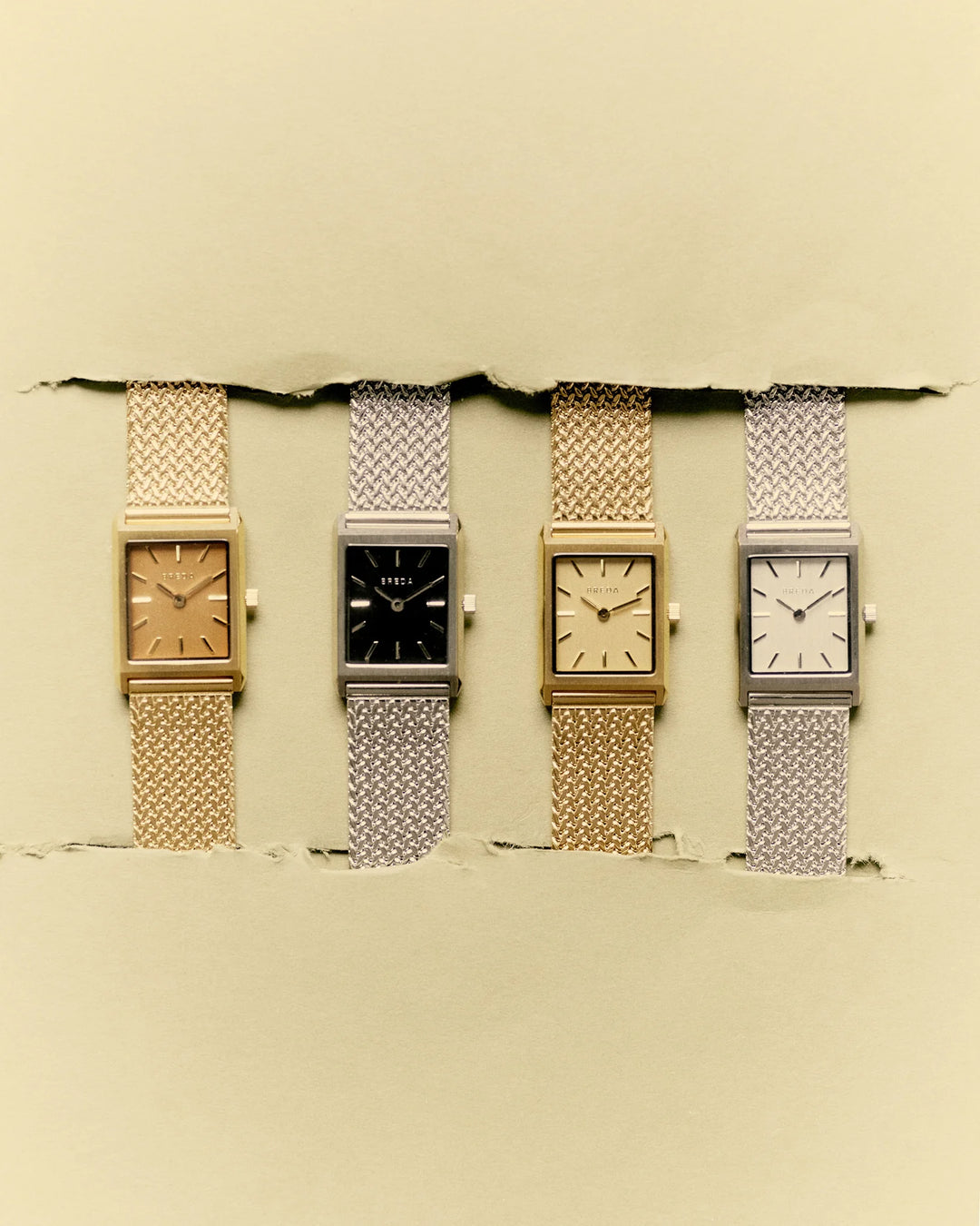 Breda - Virgil Watch Small, Gold/Ochre