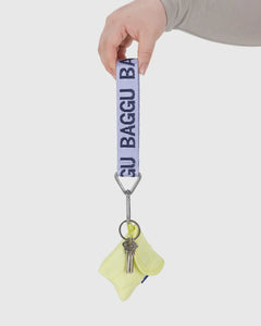 BAGGU Logo Keychain, Dusty Lilac