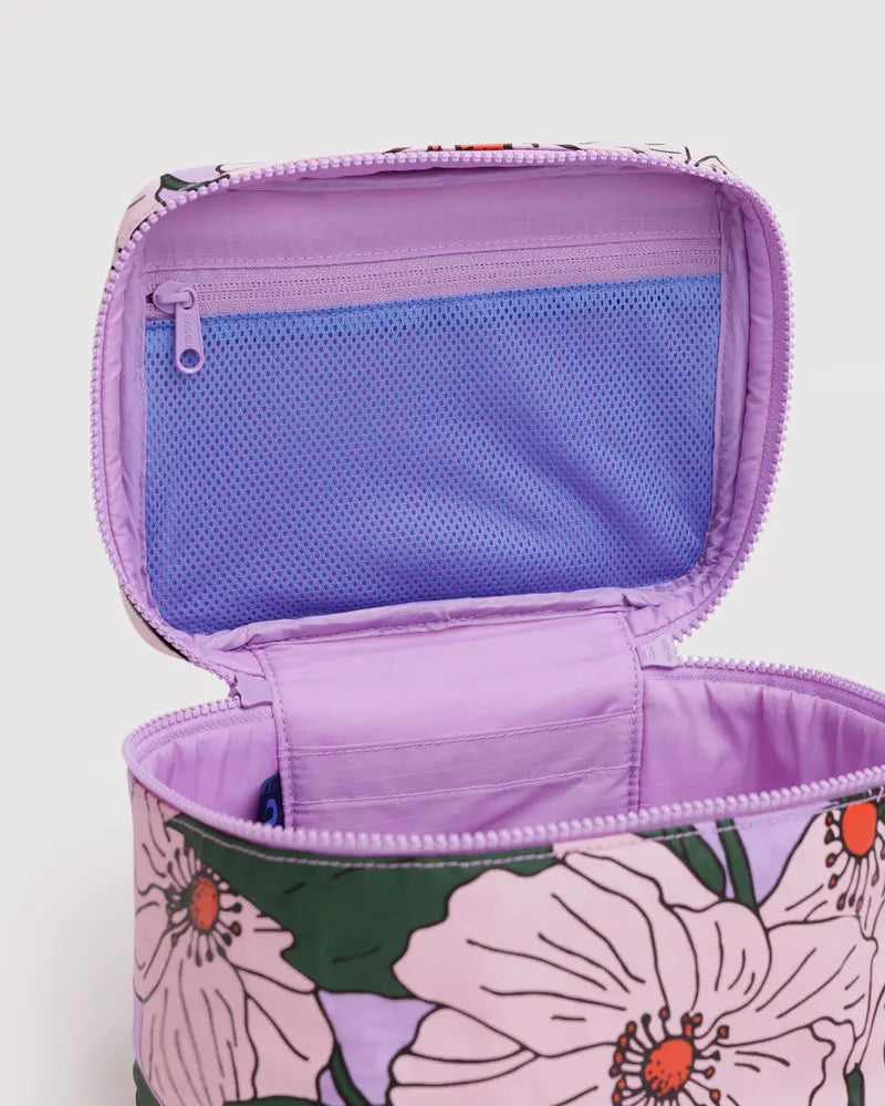 BAGGU Large Cosmetic Case, Pink Poppy