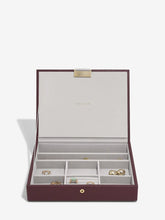 Load image into Gallery viewer, Stackers Burgundy Classic Jewellery Box Lid