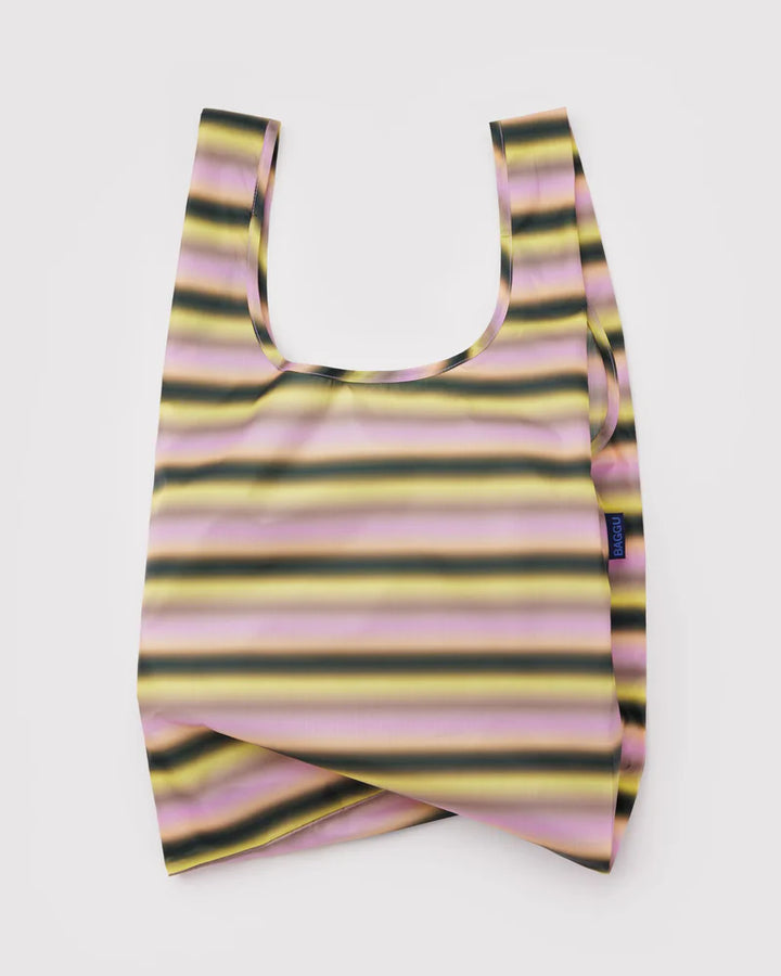 BAGGU Reusable Bag, Gradient Stripe Pink &amp; Yellow