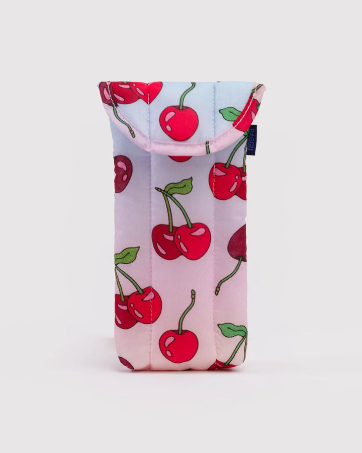 BAGGU Puffy Glasses Case, Cherries