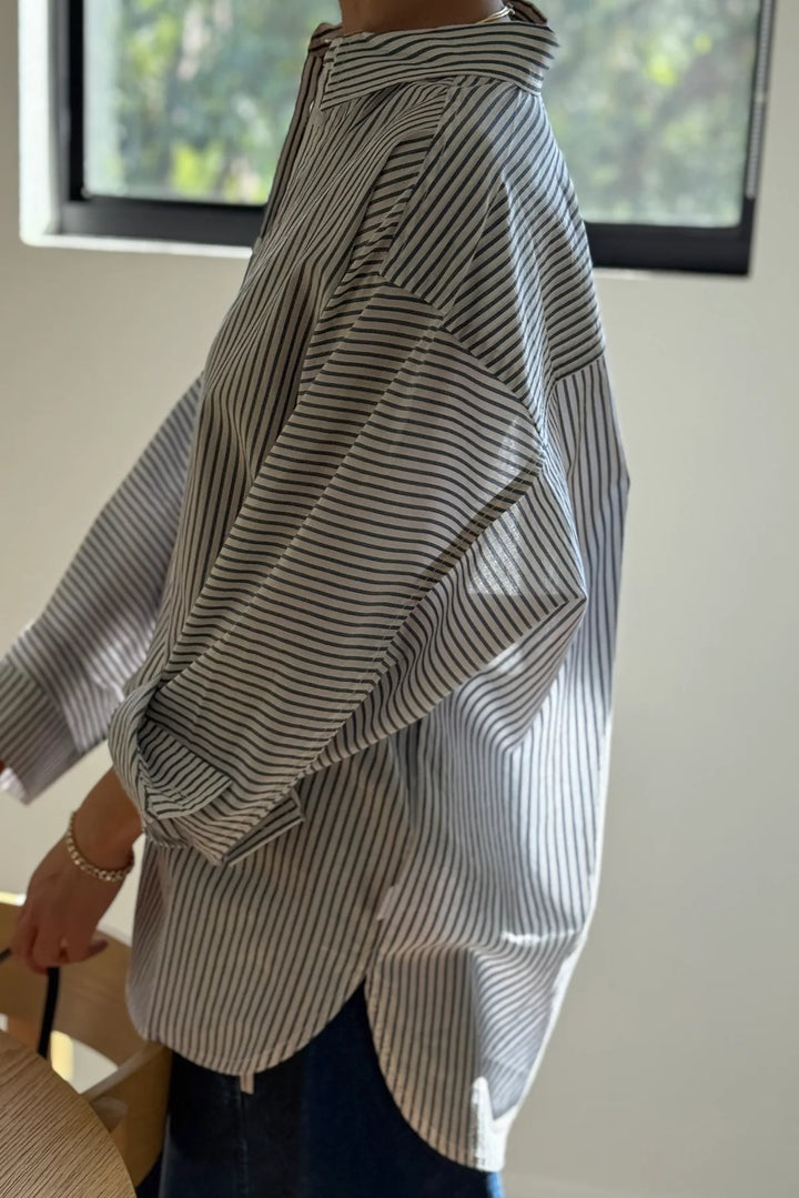 Light Weight Owen Shirt, Denim Stripe