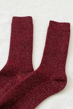 Load image into Gallery viewer, Winter Sparkle Socks, Wine