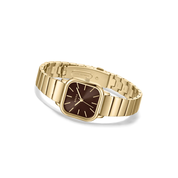 Breda - Esther Watch, Gold/Espresso