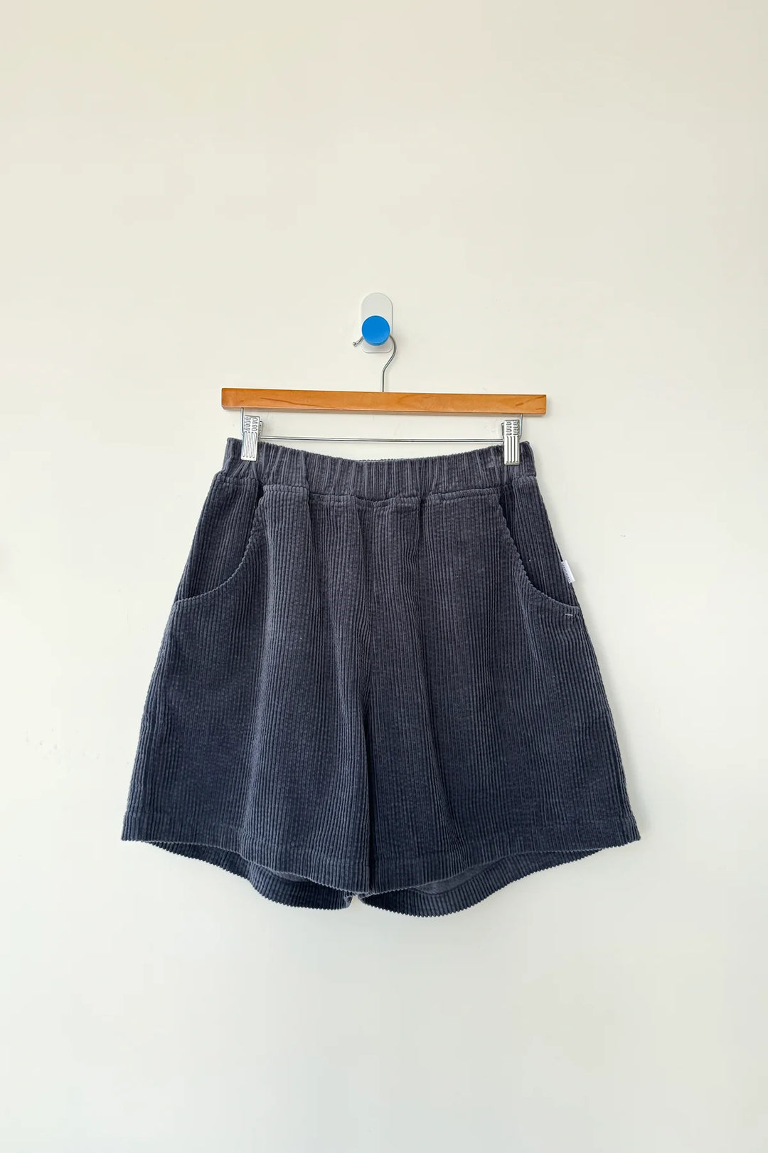 Soft Corduroy City Shorts, Charcoal