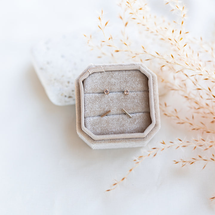 Champagne Diamond Studs