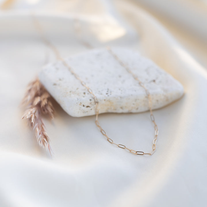 14k Slim Luna keðja