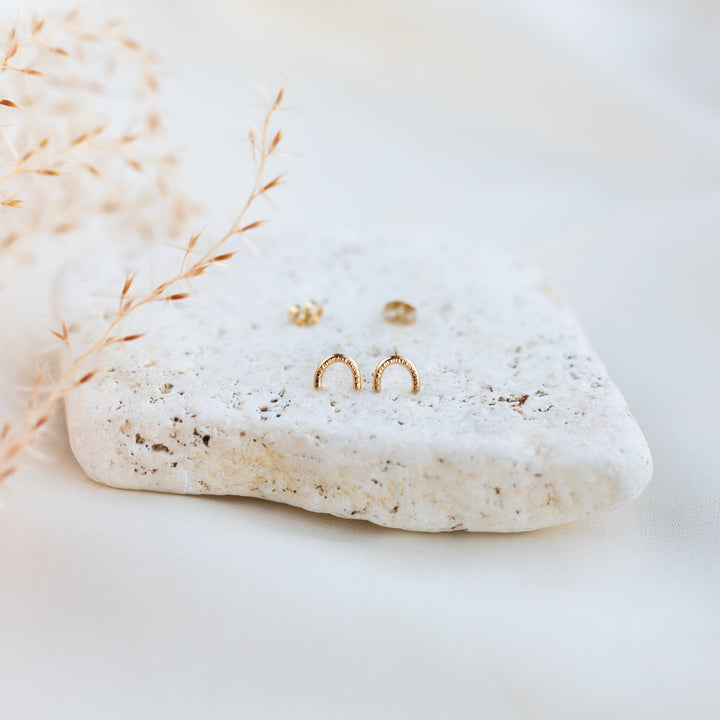 14k Solar Studs