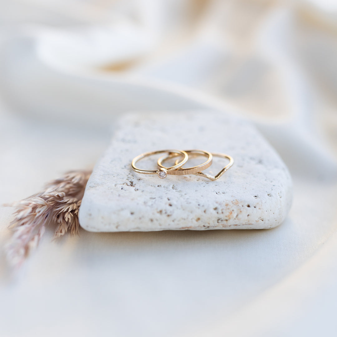 14k Tría Ring