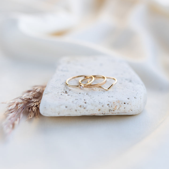 14k Tría Ring