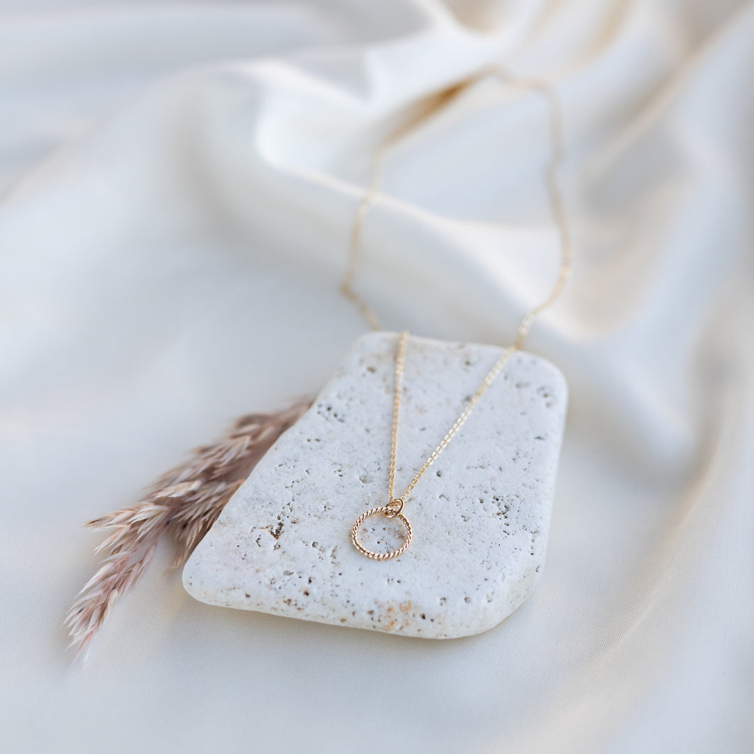 14k Twist Necklace