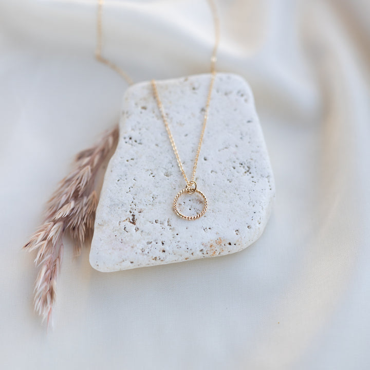 14k Twist Necklace