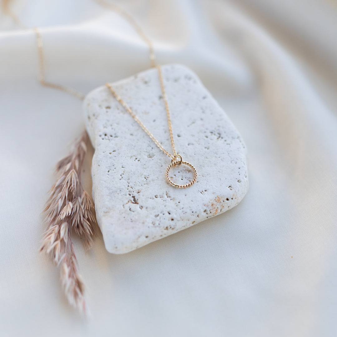 14k Twist Necklace