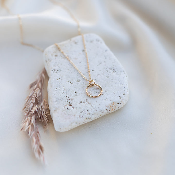 14k Twist Necklace
