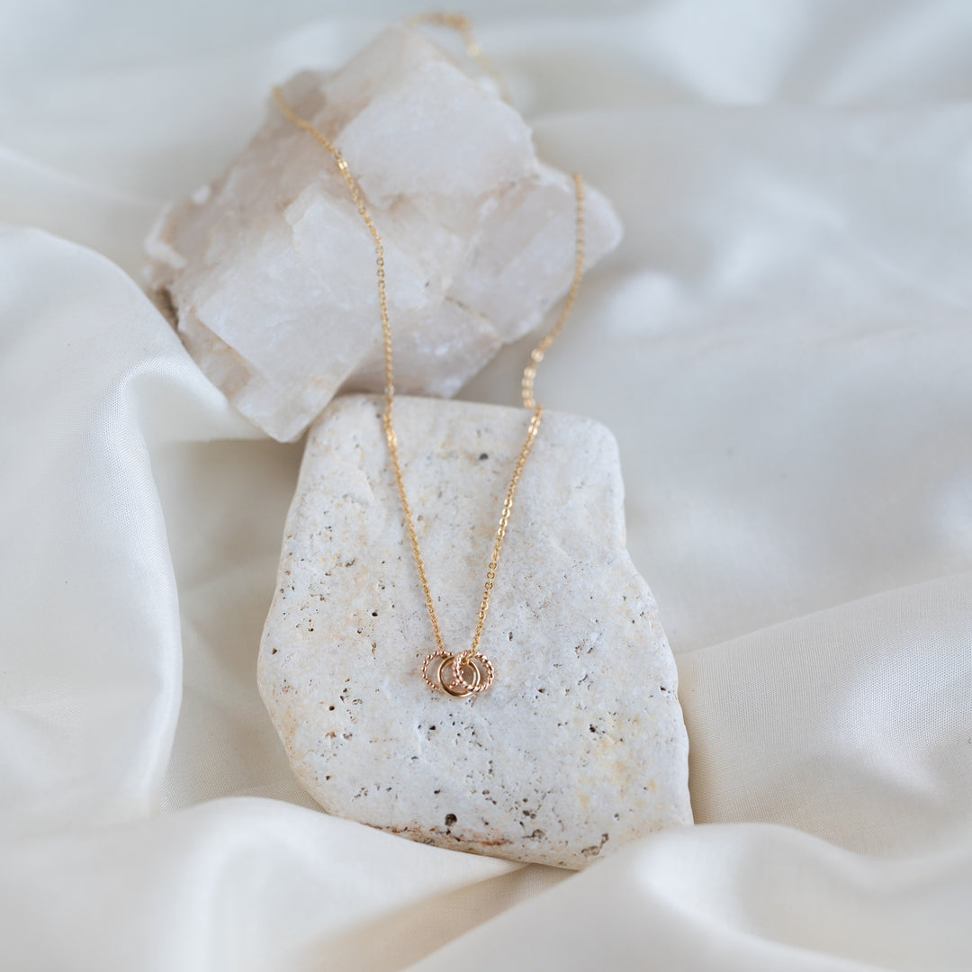 14k Mixed Loops Necklace