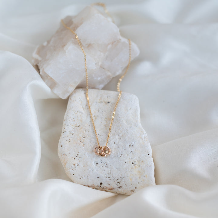 14k Mixed Loops Necklace
