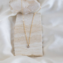 Load image into Gallery viewer, 14k Diamond Heart Charm Necklace