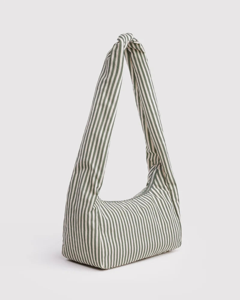 BAGGU Meringue Bag, Sage Stripe