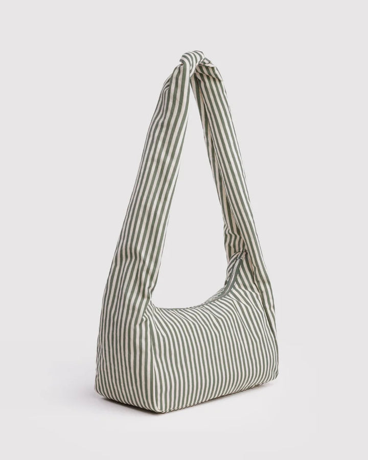 BAGGU Meringue Bag, Sage Stripe