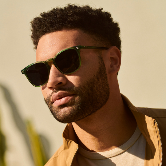 Nick Sunglasses, Emerald Green
