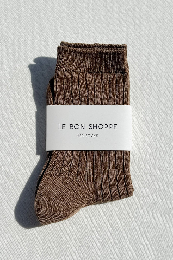 Her Socks, Dark Taupe