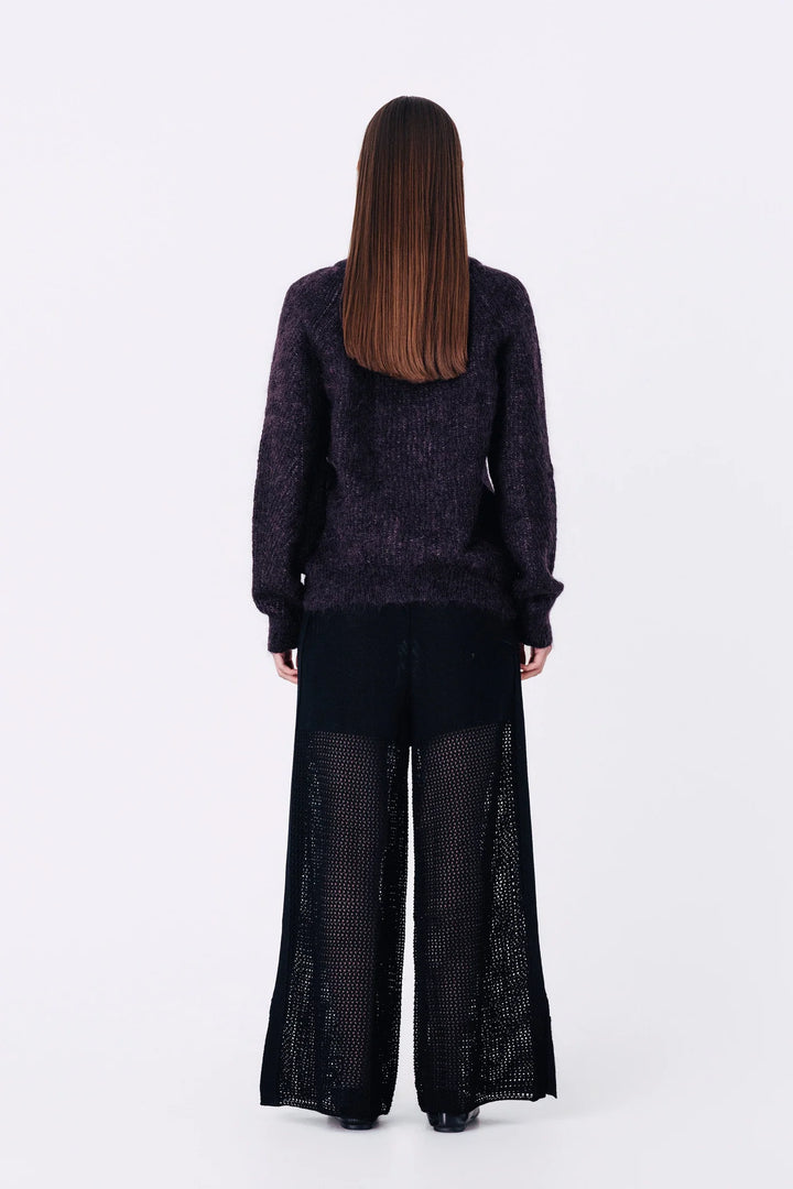 Magnea - SASHA CARDIGAN / PLUM