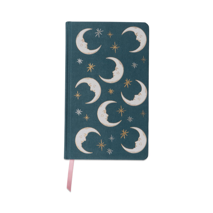 Forsala - Celestial Bookcloth Journal, Teal Moon