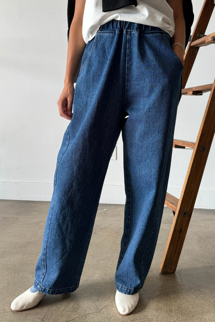 Long Arc Pants, Blue Denim