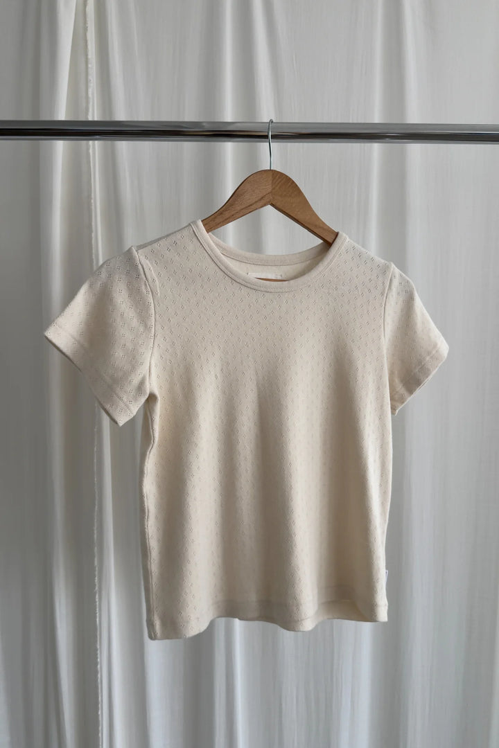 Pointelle Babe Tee