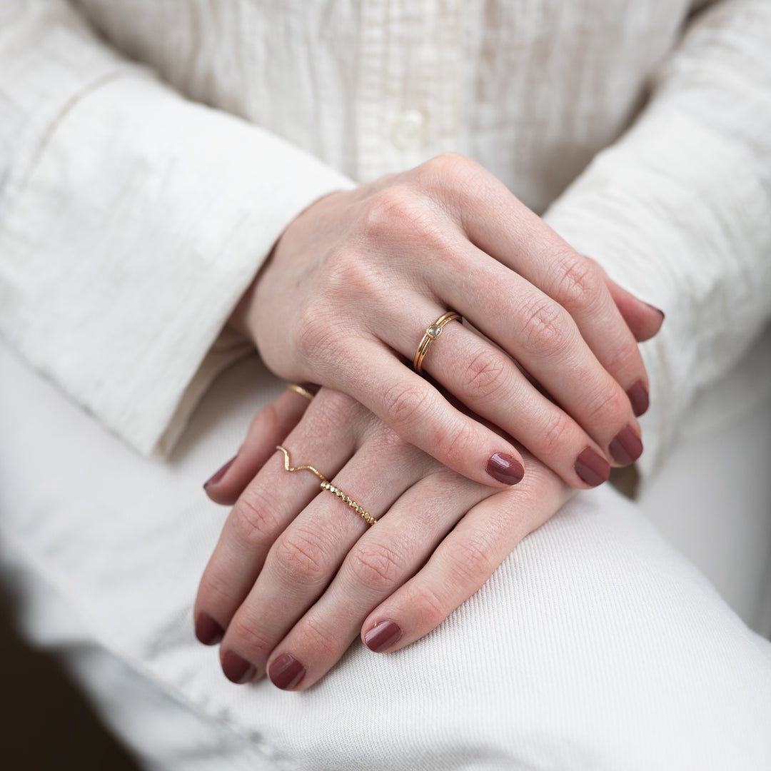 14k Tría Ring