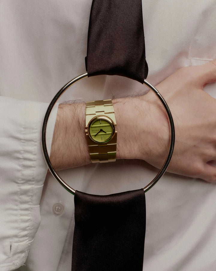 Breda - Sync Watch, Gold/Evergreen