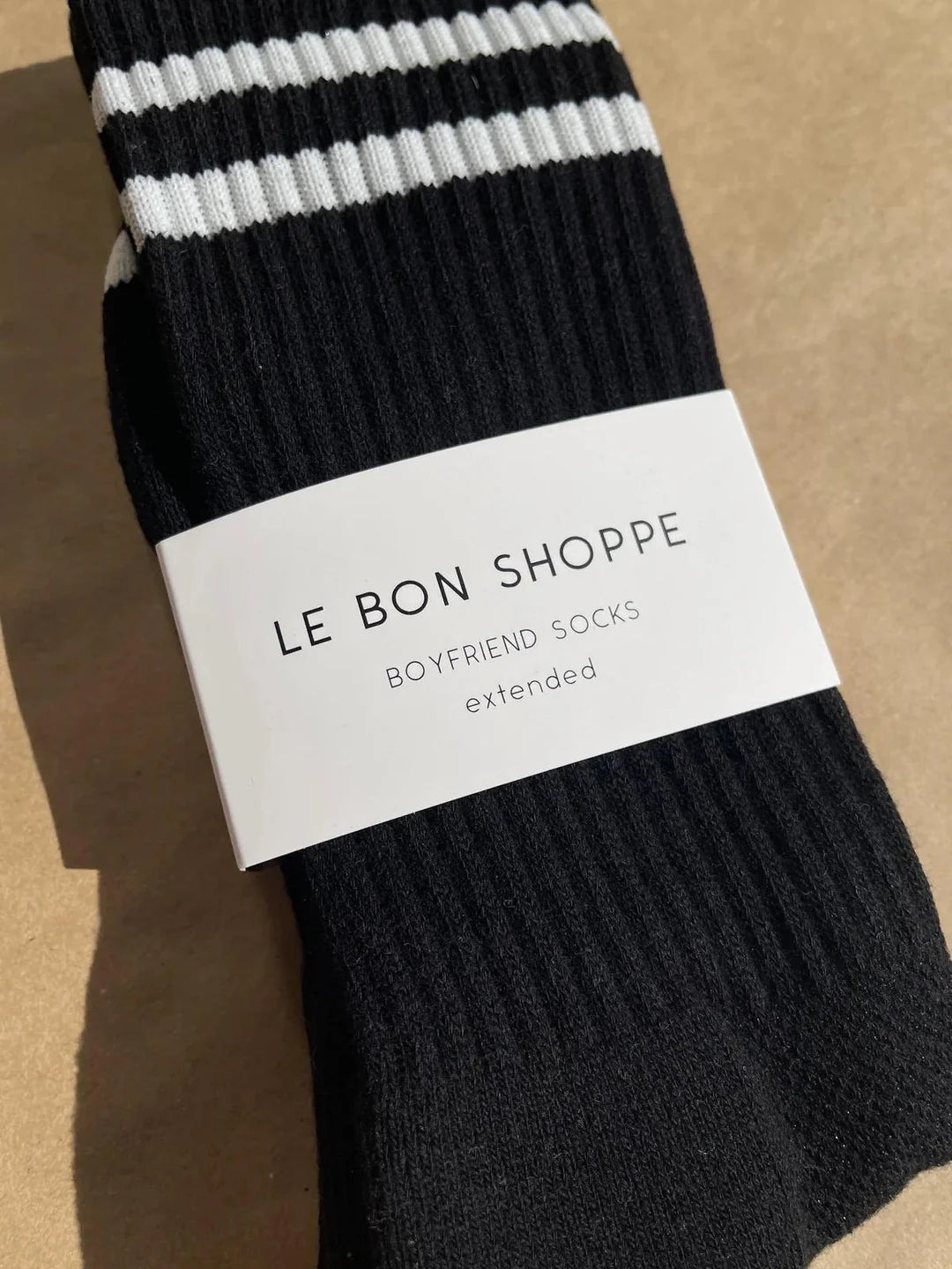 Men’s Boyfriend Socks, Noir