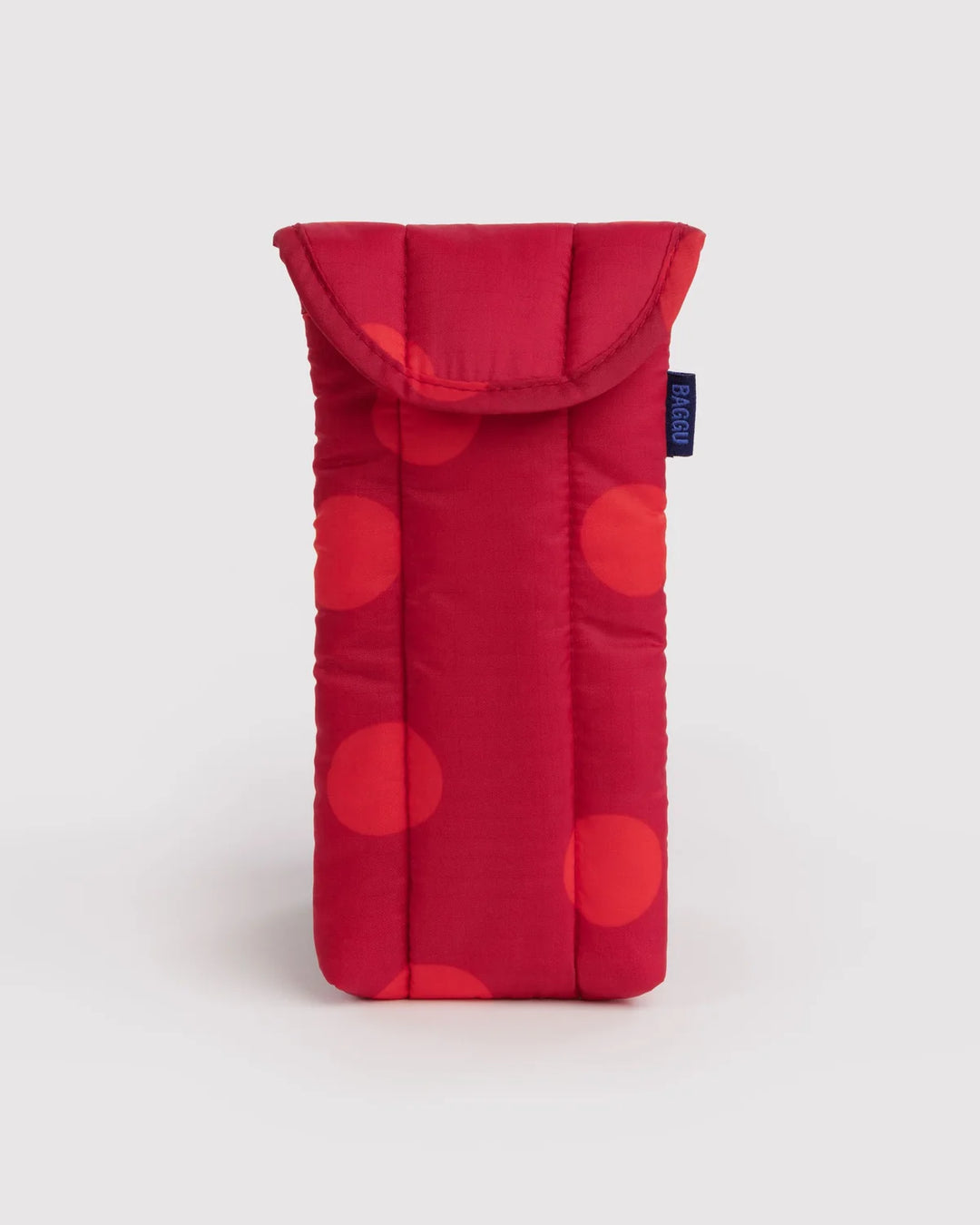BAGGU Puffy Glasses Case, Red Polka Dot