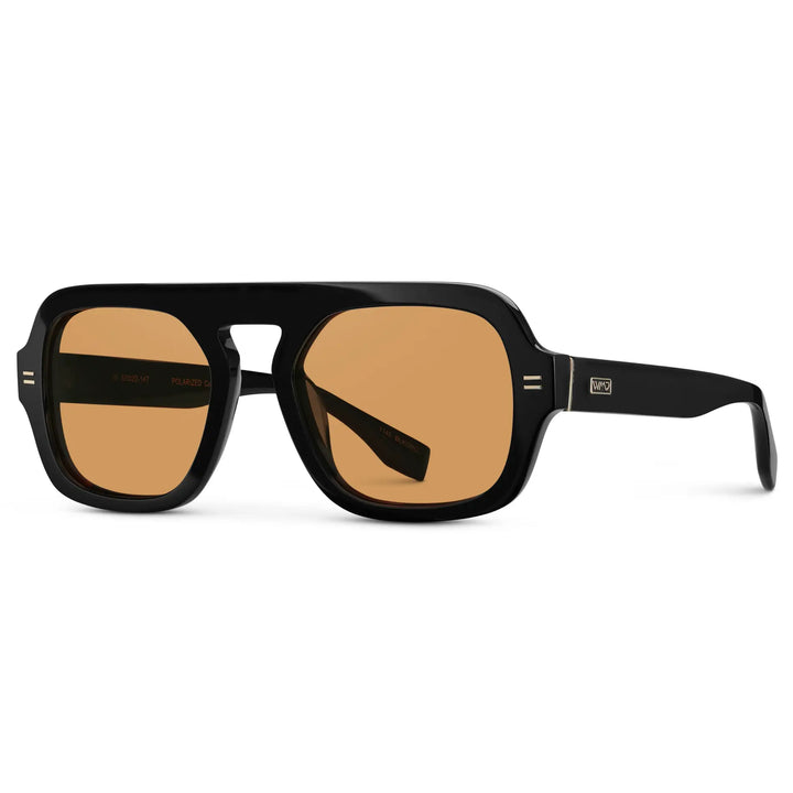 WMP Naomi Sunglasses, Black/Orange Lens