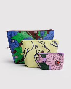 Forsala - BAGGU Go Pouch Set, Poppy Mix