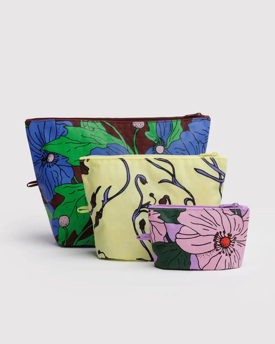 Forsala - BAGGU Go Pouch Set, Poppy Mix